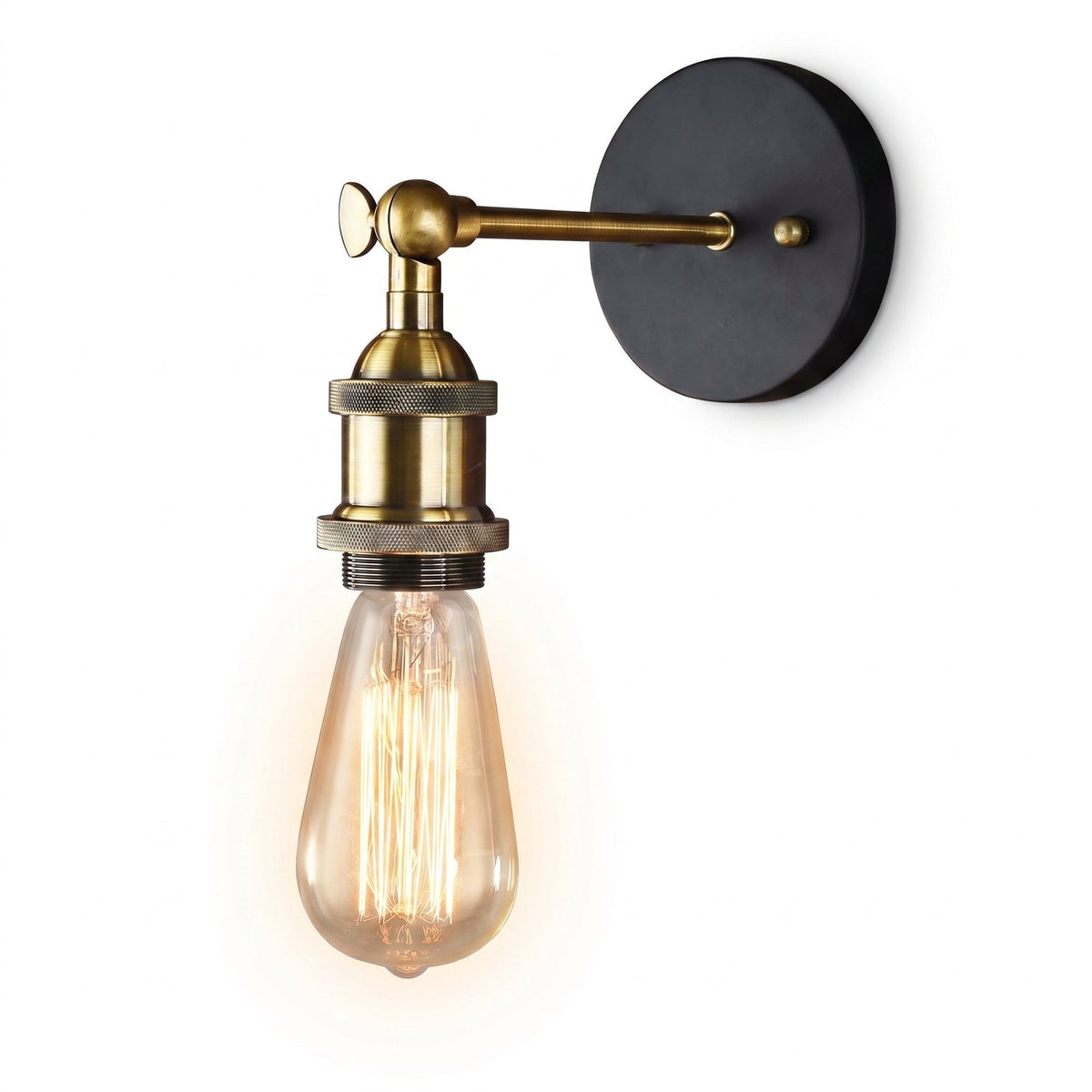 Fiammetta Brass Edison Wall Sconce