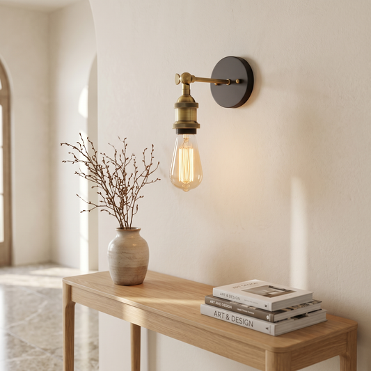 
Fiammetta Brass Edison Wall Sconce